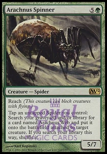 Arachnus Spinner 2x FOIL MTG M12 Magic 2012 Core Set Rare MINT green - Picture 1 of 1