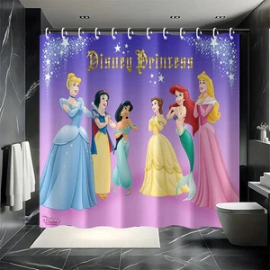 Disney Princesa Cortina de Ducha Blancanieves Cenicienta Aurora Rapunzel Mérida - Imagen 1 de 1