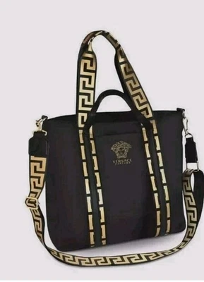 Bolsa tote Versace Medusa Greca Goddess Greek Key Weekender - Imagem 1 de 4