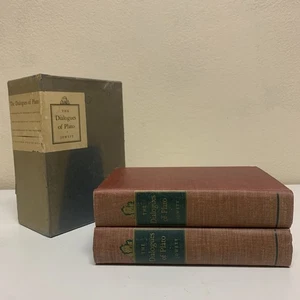 The Dialogues of Plato: 2 Volume Hardcover Slipcase Set Jowett Random House 1937 - Picture 1 of 9