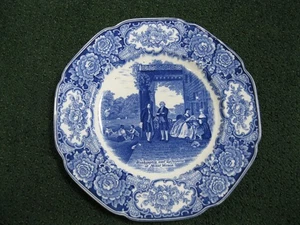Crown Ducal England Plate, Washington & Lafayette @ Mt Vernon 1932 Bicentennial - Picture 1 of 4