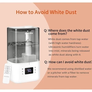 Ultrasonic Cool & Warm Mist Humidifier - 6L Capacity, Remote Control - Picture 1 of 8