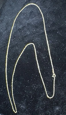 Collar de cadena de oro 14k 20 pulgadas 1,2 g Foto 1 de 4