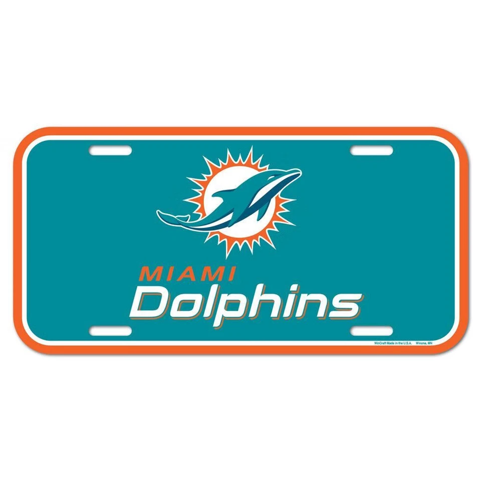 Wincraft NFL License Plate Sign - Miami Dolphins