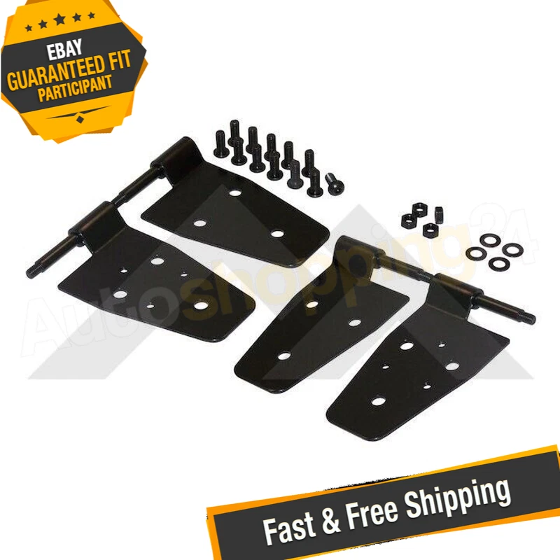 Bisagras de media puerta Crown RT26003 para Jeep Wrangler TJ 1997-2006 / 1987-1995 YJ Foto 1 de 4