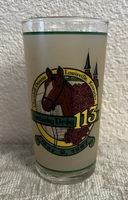 Kentucky Derby 113º - 1987 Churchill Downs Vidro Julep Perfeito Nunca Usado - Imagem 1 de 4