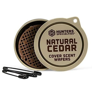 Paquete de 3 obleas aromáticas Hunters Specialties cedro natural con pasadores de seguridad HS-01023 - Imagen 1 de 1