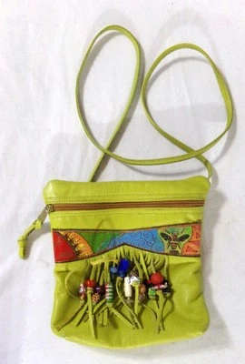 Bolso de mano de cuero Ilze Heider de diseñador Boho Milwaukee Foto 1 de 4