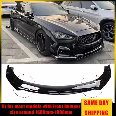 Kit de alerón divisor de labios para parachoques delantero Infiniti M35 M35h M37 M45 1990-2013 Foto 1 de 4