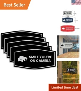 Insegne Multipack 'Smile You're On Camera' - Soluzioni di sicurezza accattivanti - Foto 1 di 11