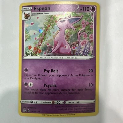 Espeon - SWSH174 - Pokemon Sword & Shield Promo Ultra Rare Holo Card NM - Image 1 of 2