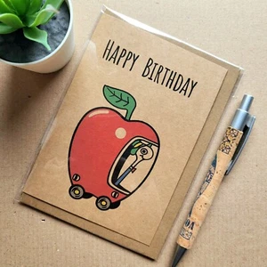 Richard Scarry Birthday Card - Lowly Worm 90s Cartoon TV show Birthday Card - Picture 1 of 3
