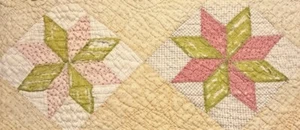 Vintage Cutter Quilt Piece 11” x 33” Star Pattern Early Fabrics #5 - Picture 1 of 10