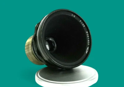 Vintage Technical OKC OKS lens F28 mm 1:2 camera RFK-5 35mm film KMZ 2/28 - Image 1 of 4