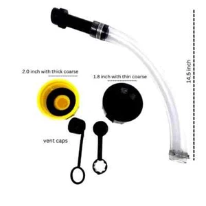 Universal See-Through Spout–Easy Pour Nozzle Replacement with Coarse & Fine Caps - Picture 1 of 8