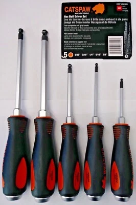 Mayhew Tools 66309 Catspaw SAE Hex Ball Driver Set (5 Piece) - Image 1 of 2