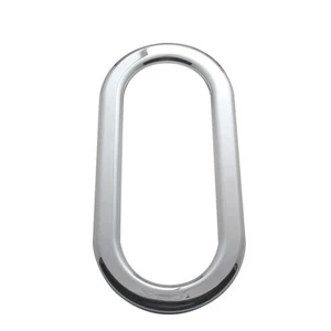 View Window Trim ExteriorOval Bezel Chrome Plastic for Peterbilt 1987-2004 - Imagen 1 de 1