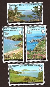 [1268] Regno Unito, Guernsey, 1976 set completo (MNH**) Paesaggi, Natura fauna selvatica - Foto 1 di 1