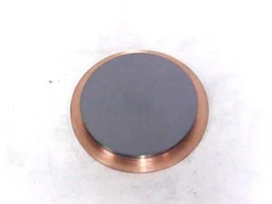 Objetivo de pulverización de silicona pura Si 99,999 % 2"Ø x 0,125" de espesor unido a 0,15 Cu BP - Imagen 1 de 2