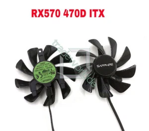 1PC Fan For Sapphire Radeon RX470D RX570 ITX Fan 4Pin T129215SU - Afbeelding 1 van 1