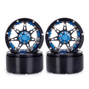 Aluminum 2.2" Beadlock Wheel Rim for 1/8 1/10 RC Rock Crawler SCX10 Wraith TRX4 - Picture 1 of 14