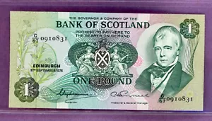 SCOTLAND ~ 1976 ~ 1 POUND NOTE ~ CH CU - Picture 1 of 2