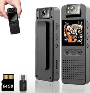 Small Portable Police Wearable 64GB Body Camera with Audio & Video Recording - Bild 1 von 6