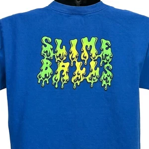 Santa Cruz Skateboards Slime Balls T Shirt Youth XL X-Large Blue Skater Skating - Picture 1 of 7