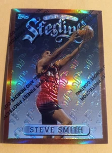 1996-97 Topps Finest Bronze Sterling Refractor Steve Smith #214 - Hawks - Picture 1 of 2