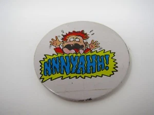 NNNYAHH!!! Yelling Kid Pin Button Vintage - Picture 1 of 4