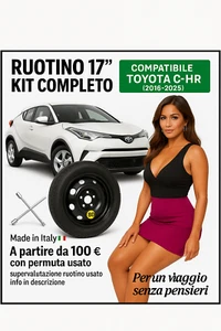 Rueda de Galleta 17" para C-Hr Toyota Chr 135/80r17 Llave Homenaje Punto 2024 - Imagen 1 de 10