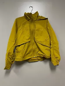 Lululemon Amarillo Mostaza Impermeable Lluvia "Chaqueta Siempre Sin Esfuerzo" Talla 8 Nueva Sin Etiquetas - Imagen 1 de 2
