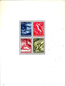Surinam Sheet 1955 # 263a MNH Full Gum Laguana,  Kapasie,  Ara,  Kwie Kwie - Picture 1 of 2