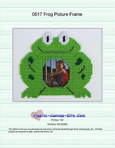 Cornice portafoto rana - motivo o kit in plastica su tela - Foto 1 di 1