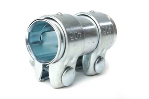 Novanox Conector de Tubos Acero Galvanizado Id Ø 36mm L=90mm Doble - Abrazadera - Imagen 1 de 4