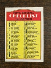 1972 O-Pee-Chee OPC #4 1st Series Checklist ***MARKED***