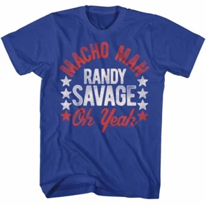 Macho Man Randy Savage Oh Yeah Men's T Shirt WWE Wrestling Legend - Picture 1 of 5