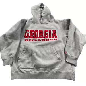 Felpa con cappuccio Georgia Bulldogs ragazzo taglia XL grigio Colosseo - Foto 1 di 3
