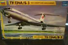 1/144 ZVEZDA TY-134A/B-3 Civil Passenger Liner Russian detail model