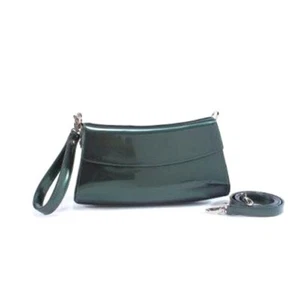 BEIJO Bolso de Mano CRESCENT LADY Verde Bosque Cartera sin asas-Nuevo con etiquetas - Imagen 1 de 2