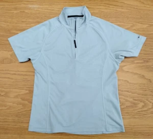 Mens Vintage Beghaus 1/4 Zip Short Sleeve Polo Shirt - Size Small - Picture 1 of 4
