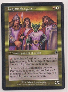 MTG Magic APC - Goblin Legionnaire/Légionnaire gobelin, French/VF - Picture 1 of 1