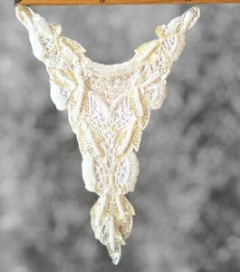Apliques corpiño vintage con cuentas y lentejuelas - Cuentas pesadas - Vestido de novia - Mano S - Imagen 1 de 11