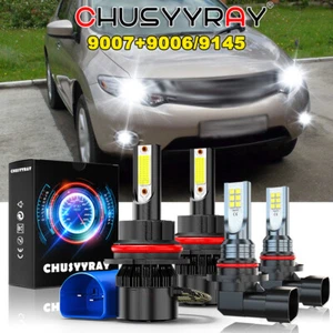 LED Headlight + Fog Light Bulbs For Nissan Murano 2003 2004 2005 2006 2007-2008 - Picture 1 of 16