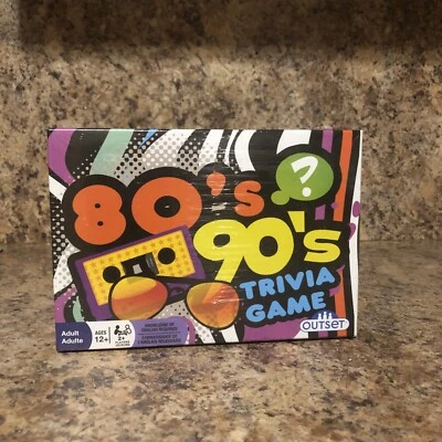 Trivia Family Game Retro Party Game Portable 80's 90's  Activity Game SEALED - Image 1 of 2
