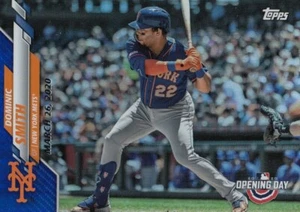 2020 Topps Opening Day DOMINIC SMITH Blue Foil #68 Mets QTY Avail - Picture 1 of 1