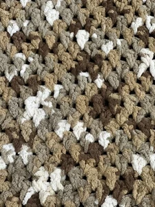 Very Soft Hand Crocheted Afghan/Blanket Color Is Called Sonoma - Picture 1 of 2
