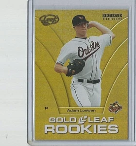 2004 Leaf Second Edition ADAM LOEWEN Gold Leaf Rookies Mirror RC #1 – 4/5 - Picture 1 of 2