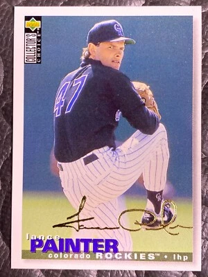 1995 Collector’s Choice Gold Signature #449 Lance Painter Colorado Rockies MLB - Image 1 of 2