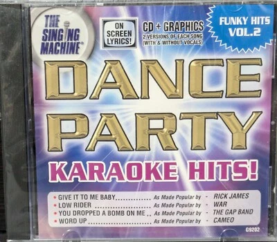 New Singing Machine Dance Party Karaoke Hits! Vol 2 CD Graphics On Screen Lyrics - Image 1 of 4